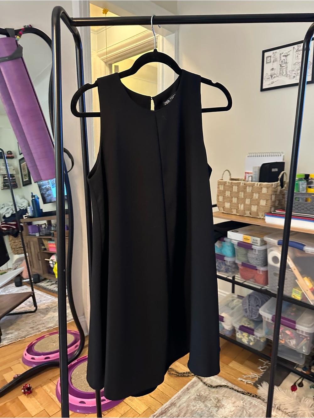 Zara Black Sleeveless Mini Dress
